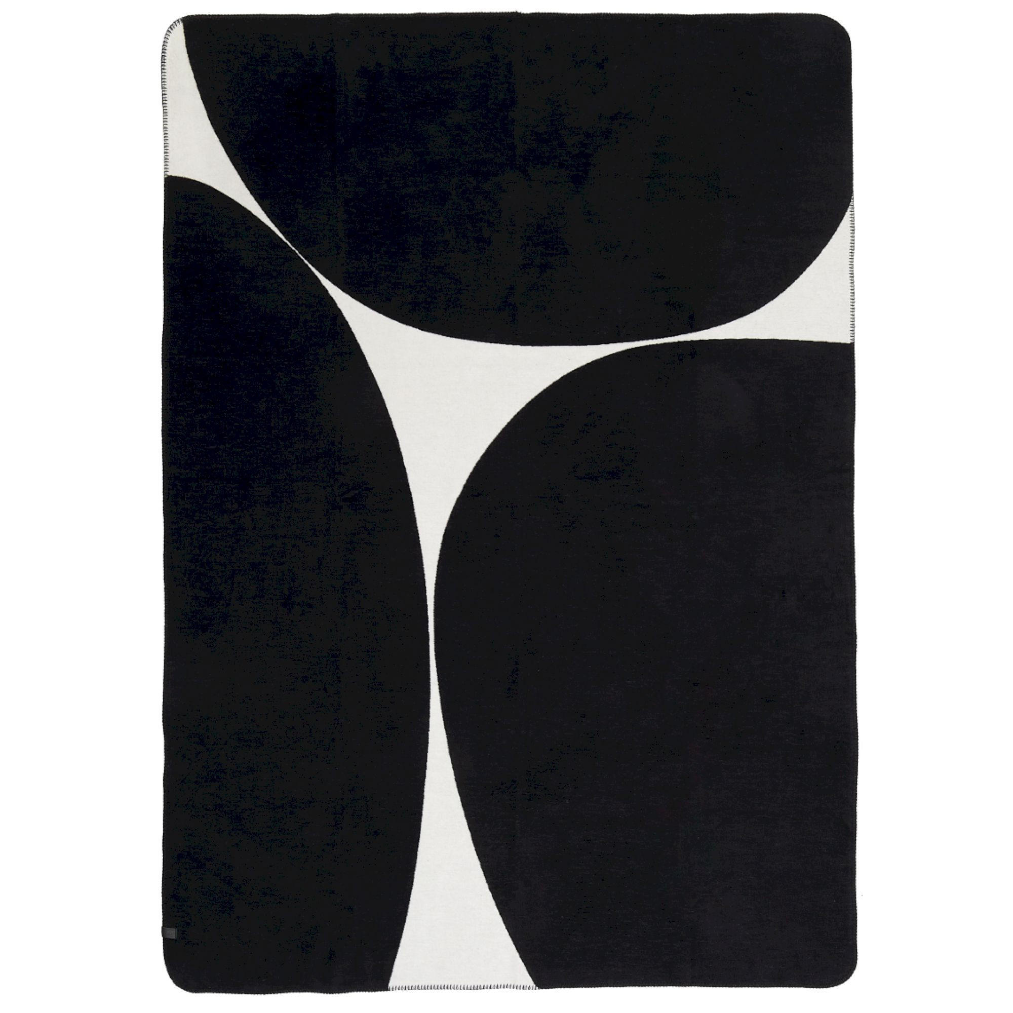 PLAID PEBBLE - Schwarz, Textil (150/200cm) - Schöner Wohnen