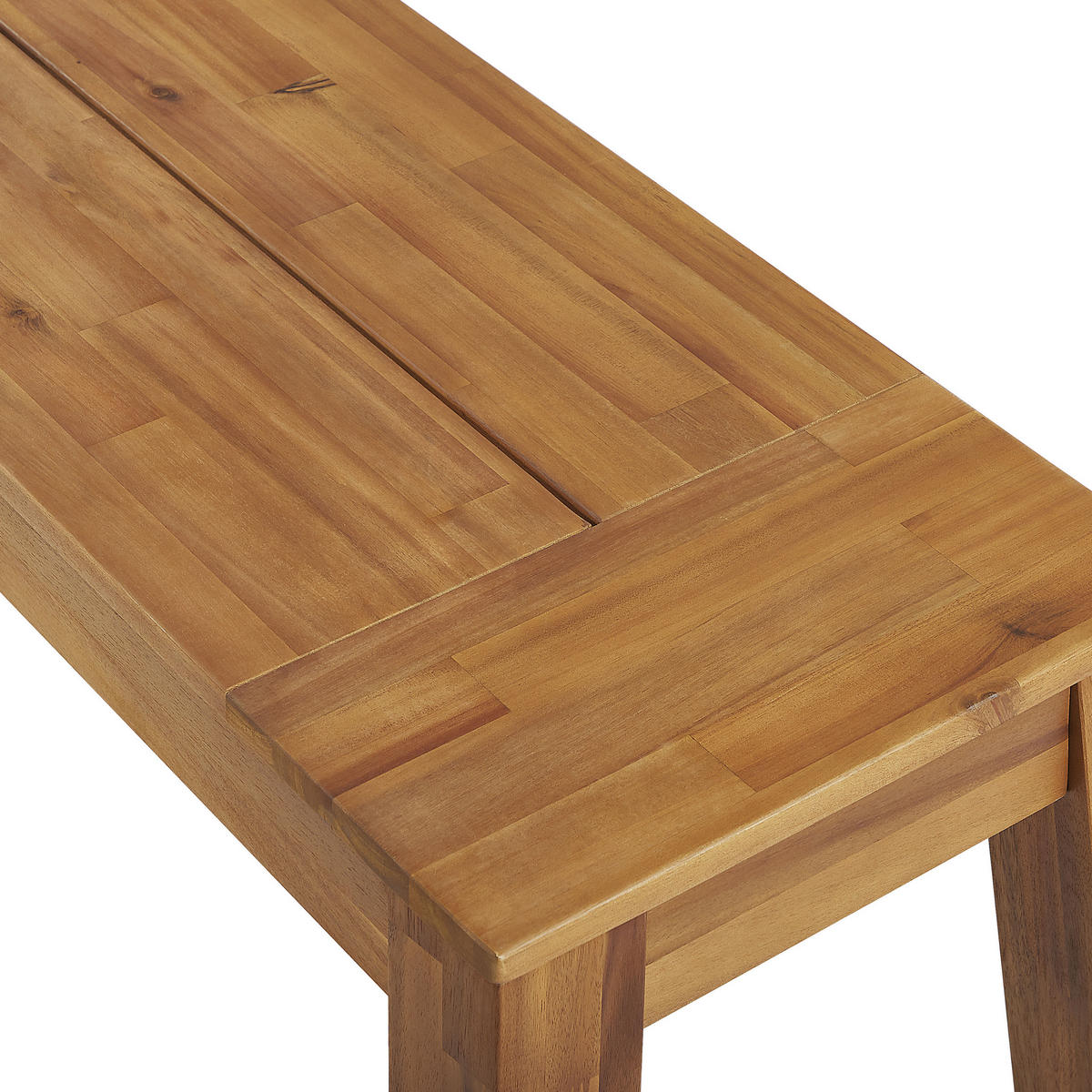 GARTENBANK Akazienholz hellbraun 160/36 cm Livorno - Hellbraun, Holz (169/46/45cm) - Beliani