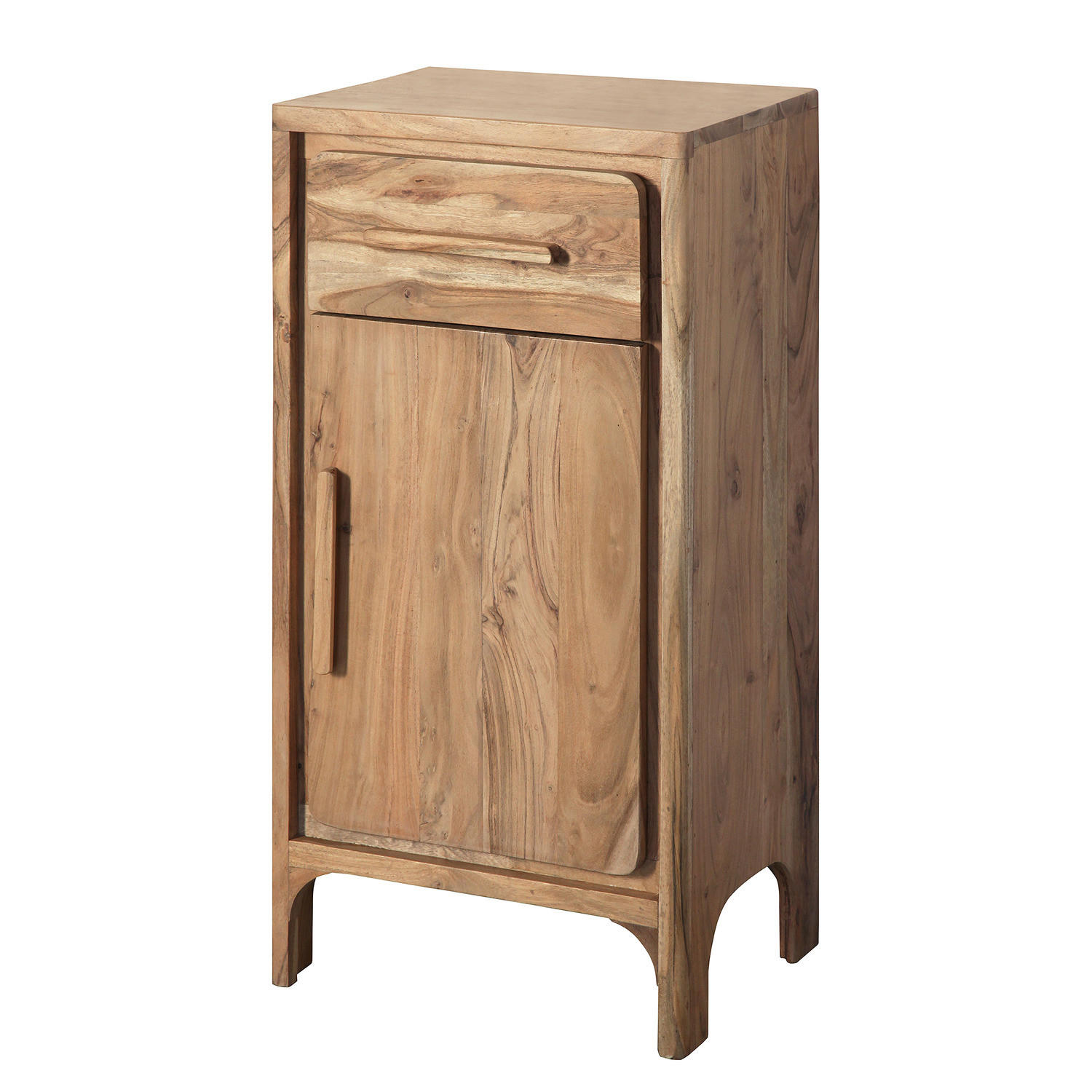 MASSIVER UNTERSCHRANK - Massivholz Akazie - Akaziefarben, Holz (44/87/32cm) - home24