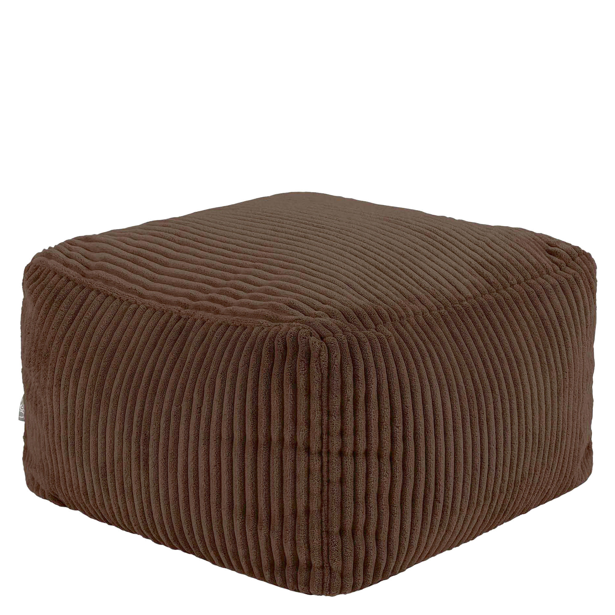SITZPOUF Amara - Braun, Textil (42/24/42cm) - icon
