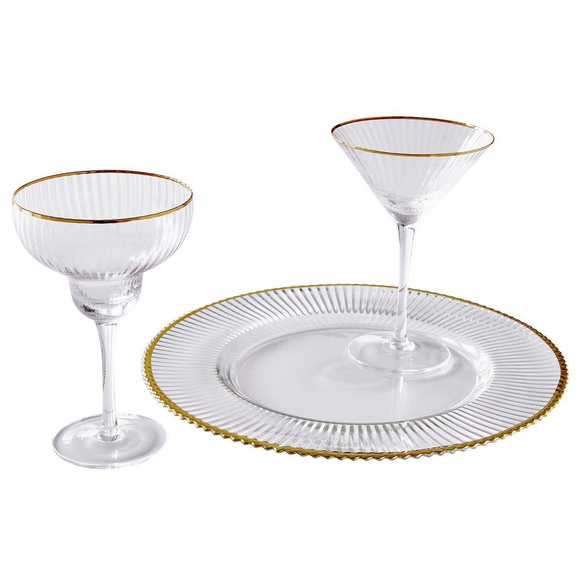 MARTINI-GLAS (4er Set) Golden Twenties - Transparent, Glas (0.3L) - Butlers