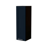 HÄNGESCHRANK Oslo W4/30 Schwarz / Indigo Matt 30 / 32,5 / 96cm - Schwarz/Dunkelblau, Holz/Holzwerkstoff (30/96/32.5cm) - Feldmann-Wohnen