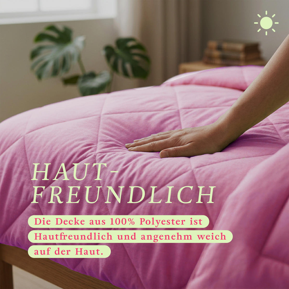 SOMMERBETT Steppbett leicht Pink 135x200 cm - Pink, Textil (135/200cm) - Bestlivings