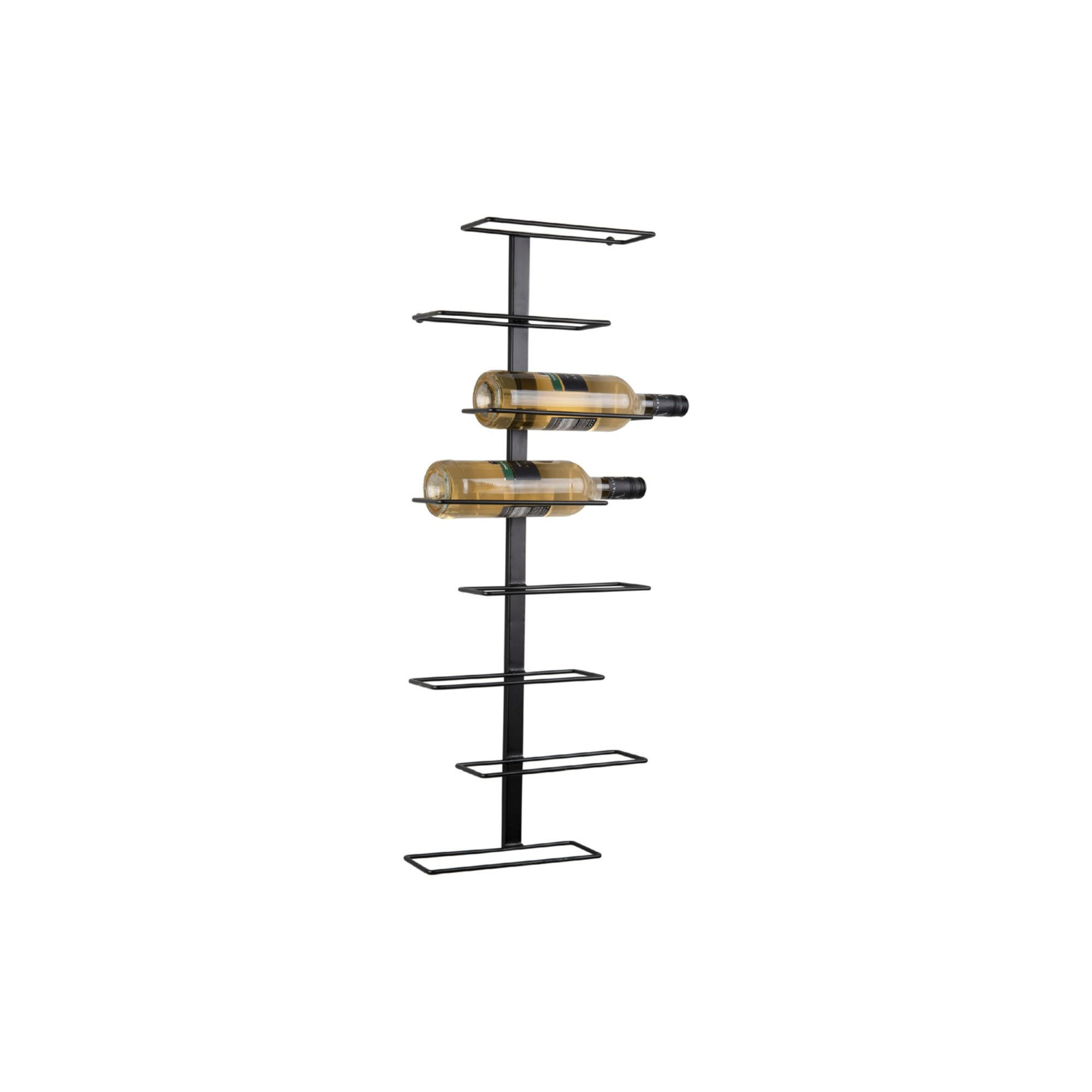 WEINREGAL Float Schwarz 32.5/9.5/80.5 cm - Schwarz, Metall (9.5/80.5/32.5cm) - Present Time