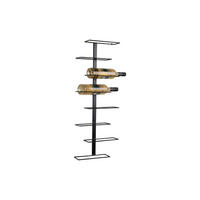 WEINREGAL Float Schwarz 32.5/9.5/80.5 cm - Schwarz, Metall (9.5/80.5/32.5cm) - Present Time