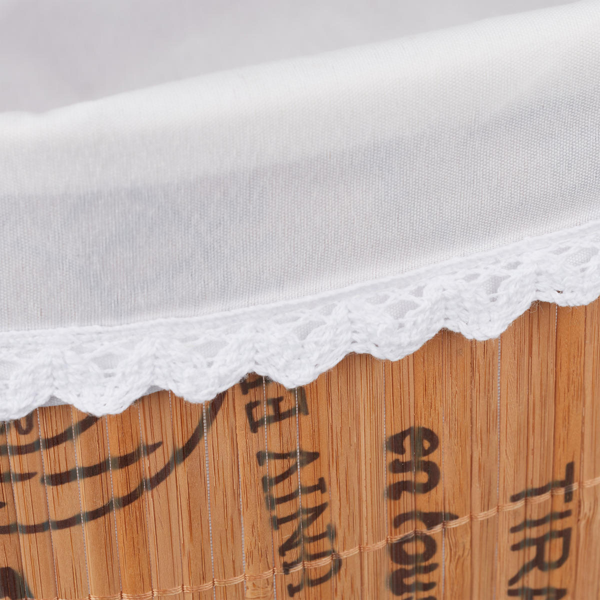 BROTKORB - Multicolor, Holz/Textil (34/16/23.5cm) - Relaxdays