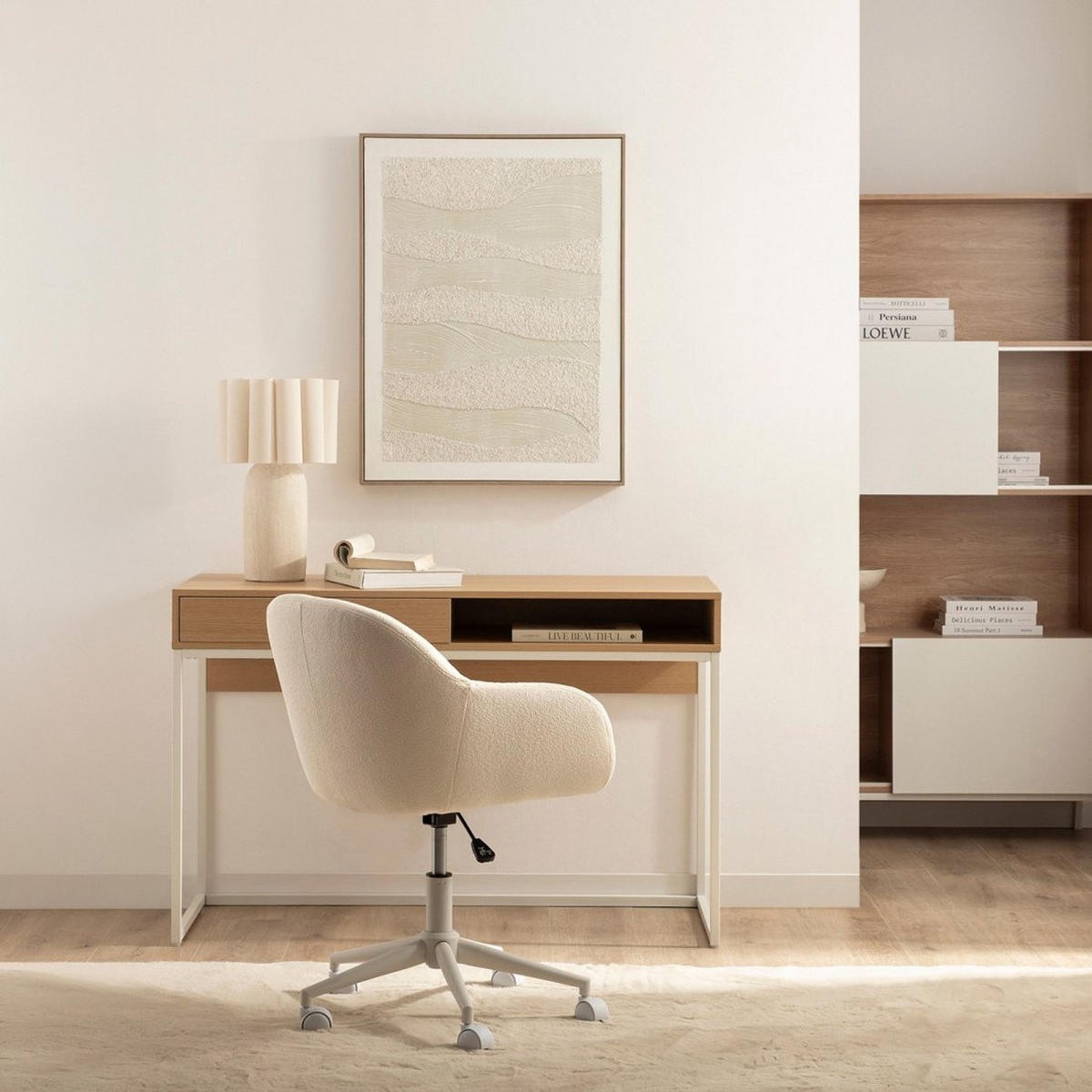 SCHREIBTISCH Aidan Natürlich 120 cm x 78 cm - Naturfarben, Holzwerkstoff (50/120/78cm) - Klast Home