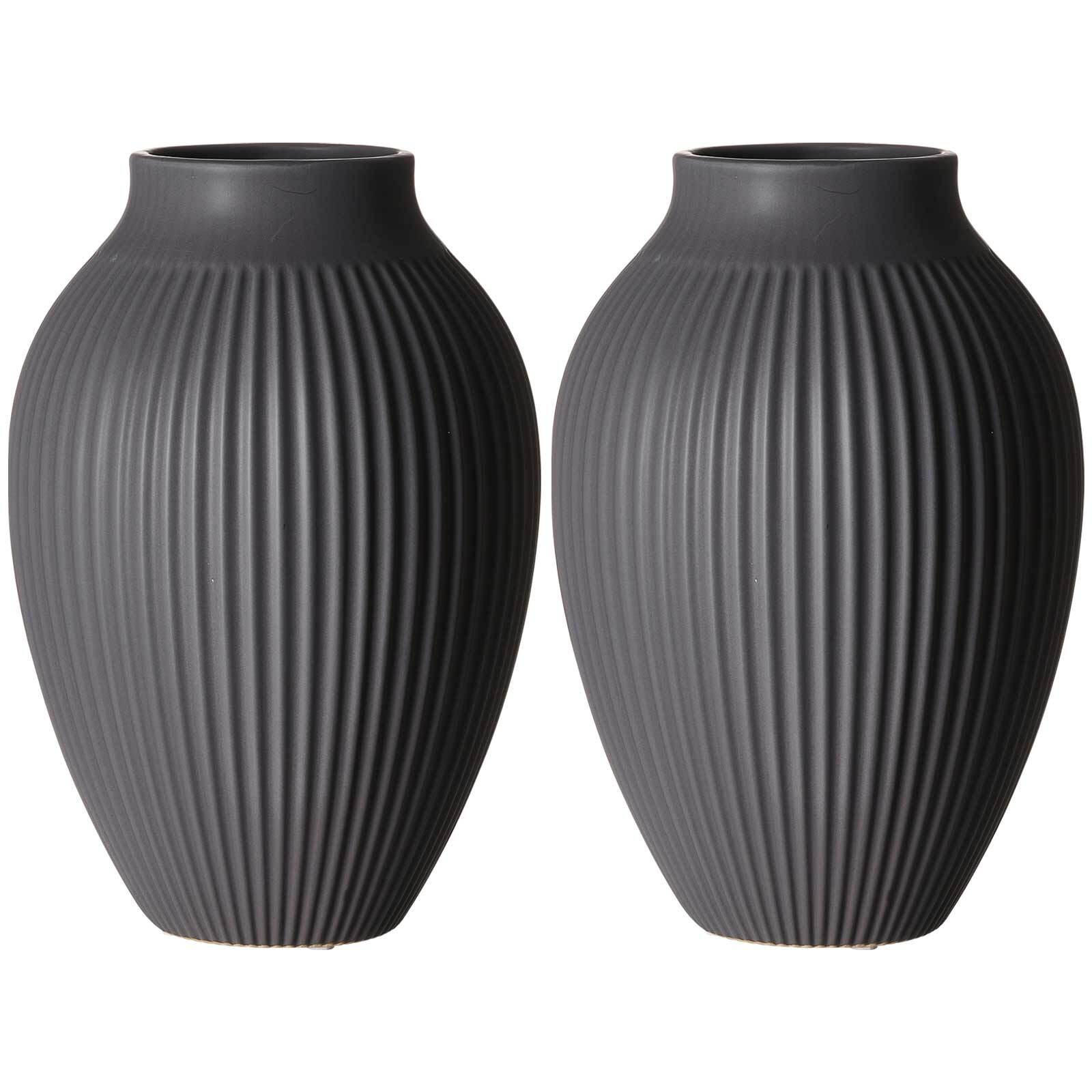 VASEN Alsta Grau 27,5 cm 2er Set - Grau, Keramik (27.5cm) - Ritzenhoff Breker