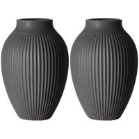 VASEN Alsta Grau 27,5 cm 2er Set - Grau, Keramik (27.5cm) - Ritzenhoff Breker