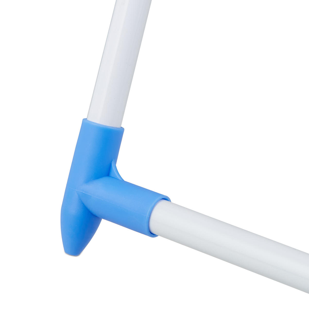 STOJAN na prádlo - biela, kov/plast (155/99/61cm) - Relaxdays