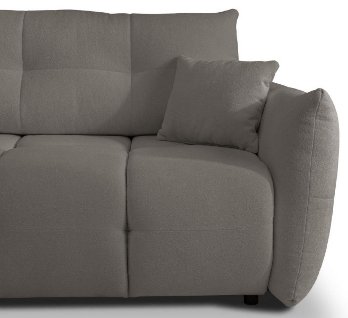 ECKSOFA Grau BOSE Mit Schlaffunktion Links - Grau, Textil (257/177cm) - Sepro Meble