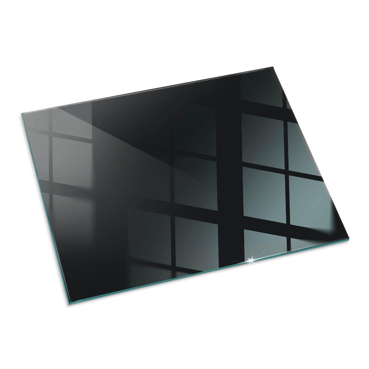 ArtPrintCave Glasplatte Schwarz 80x60x0.4 cm