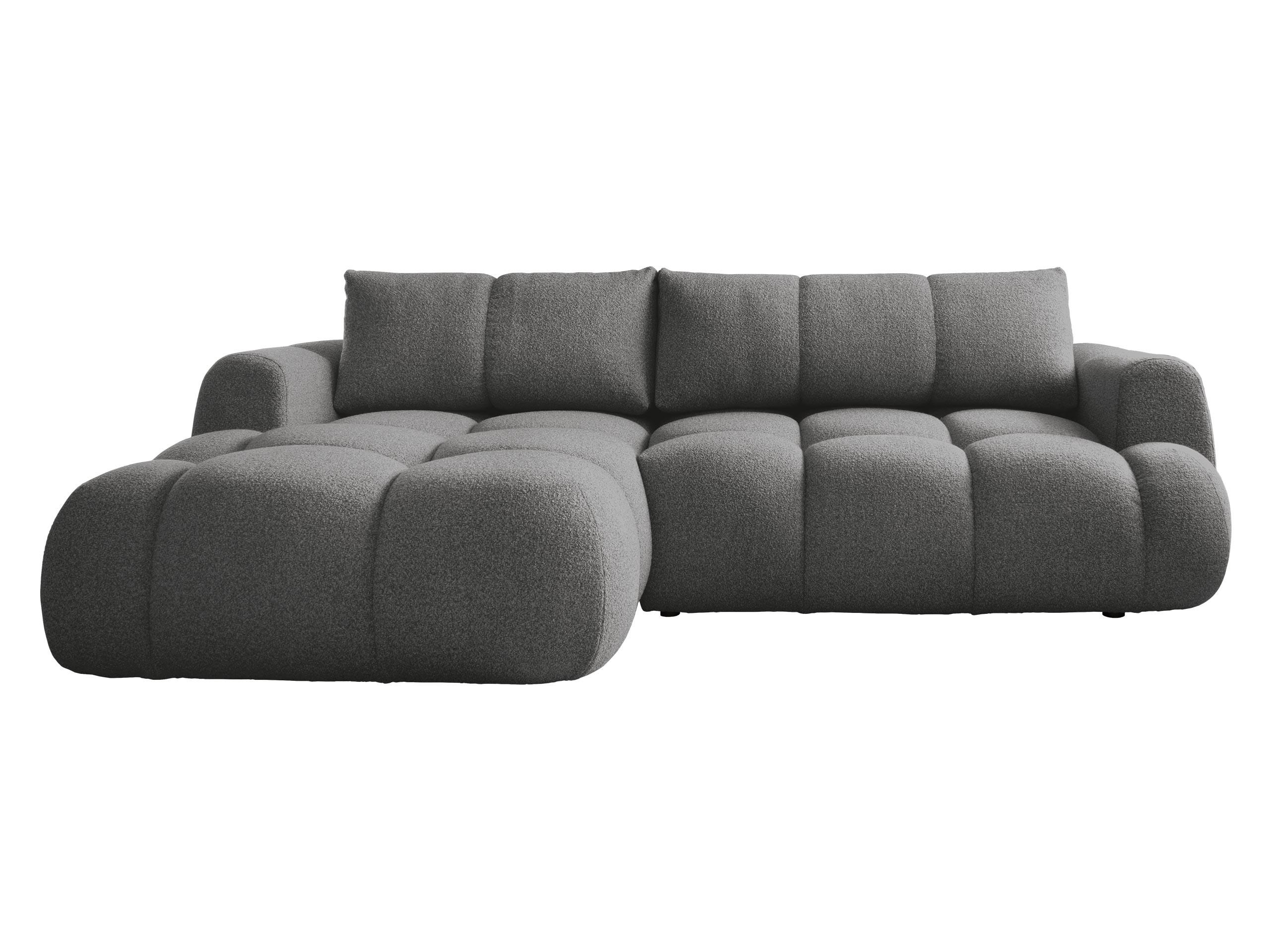 ECKSOFA Mitto, Seite: Links - Schwarz/Grau, Holz/Kunststoff (270/173cm) - MIRJAN24