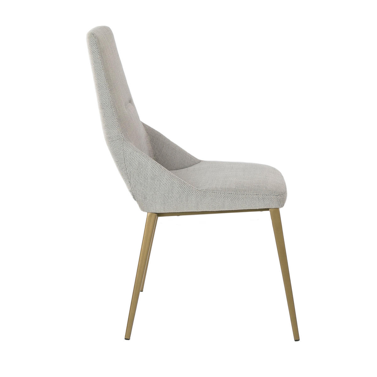 STUHL Hellgrau Gold 48/60/90 cm - Goldfarben/Hellgrau, Textil (48/90/60cm) - ANGEL CERDA