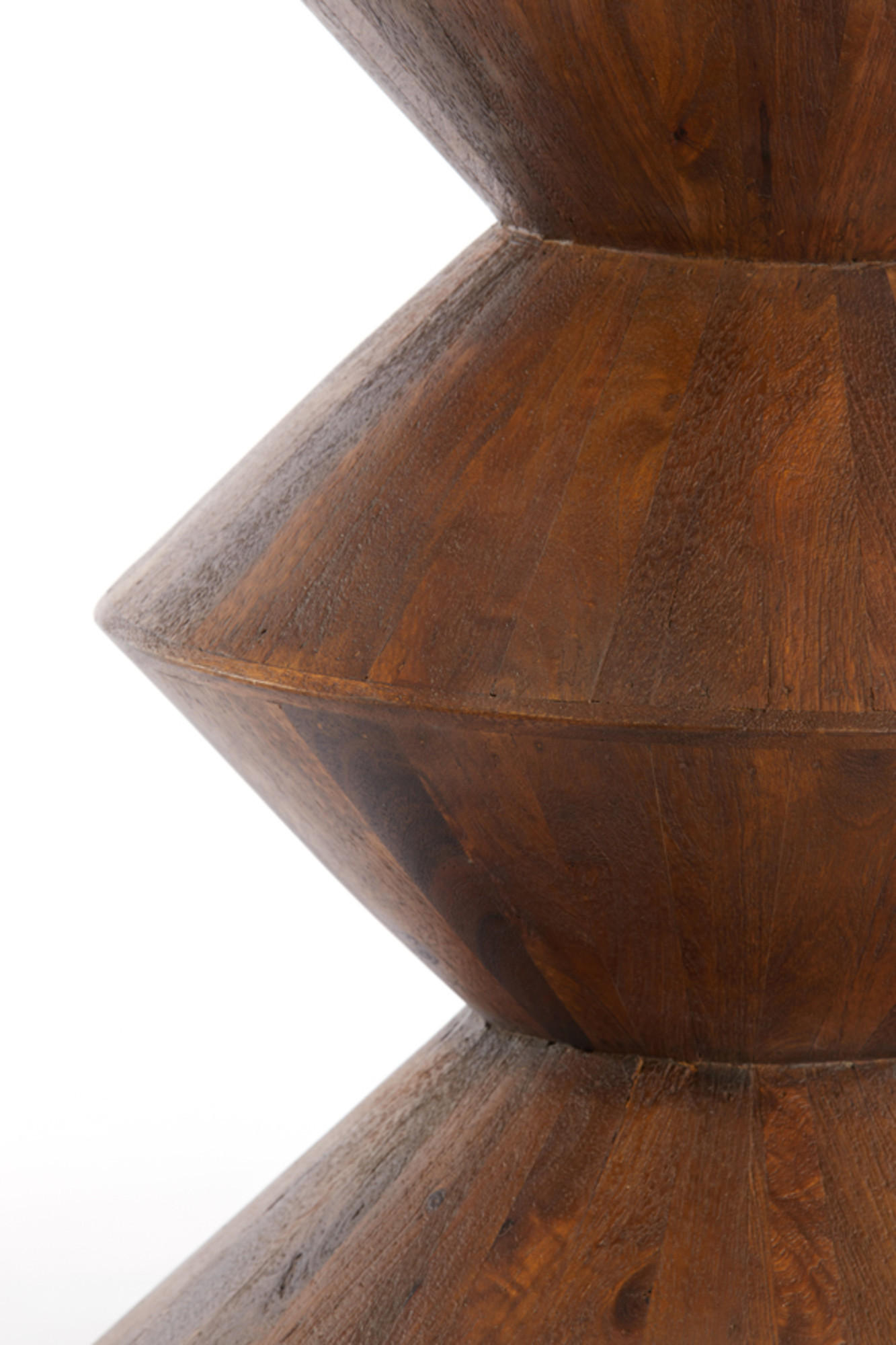 BEISTELLTISCH Larus Braun Ø40/50 cm - Dunkelbraun, Holz (40/40/50cm) - Light & Living