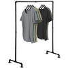 KLEIDERSTÄNDER 120 cm-schwarz-Metall - Schwarz, Metall (120/150/55cm) - CLP