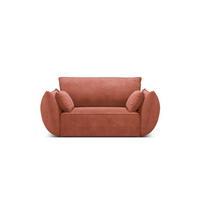 SESSEL Kaelle aus Chenille-Stoff terrakotta - Terra cotta, Textil (100/85/128cm) - Micadoni