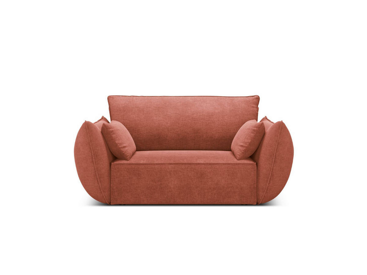 SESSEL Kaelle aus Chenille-Stoff terrakotta - Terra cotta, Textil (100/85/128cm) - Micadoni