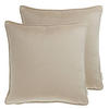 ZIERKISSENHÜLLE VELVET SIGNATURE - Beige, Textil (45/45cm) - Tom Tailor