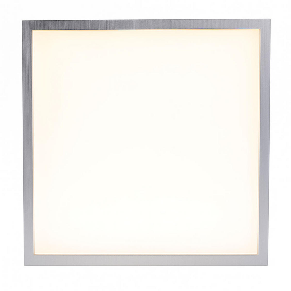 LED DECKENLEUCHTE Aluminium Silber - Silberfarben, Metall (42.2/42.2/4cm) - Briloner