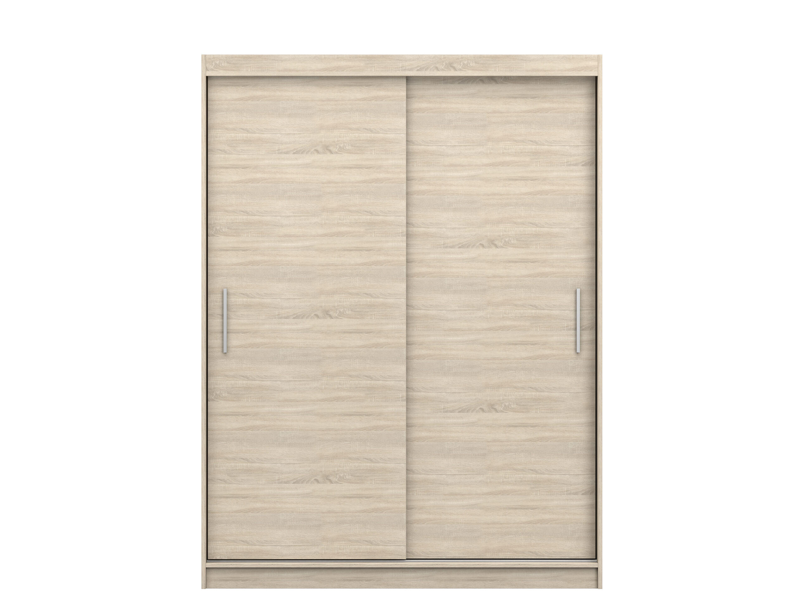 SCHIEBETÜRENSCHRANK -LARA 04 (Sonoma) - Sonoma Eiche, Holzwerkstoff/Metall (150/200/61cm) - Möblo