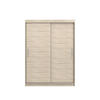 SCHIEBETÜRENSCHRANK -LARA 04 (Sonoma) - Sonoma Eiche, Holzwerkstoff/Metall (150/200/61cm) - Möblo