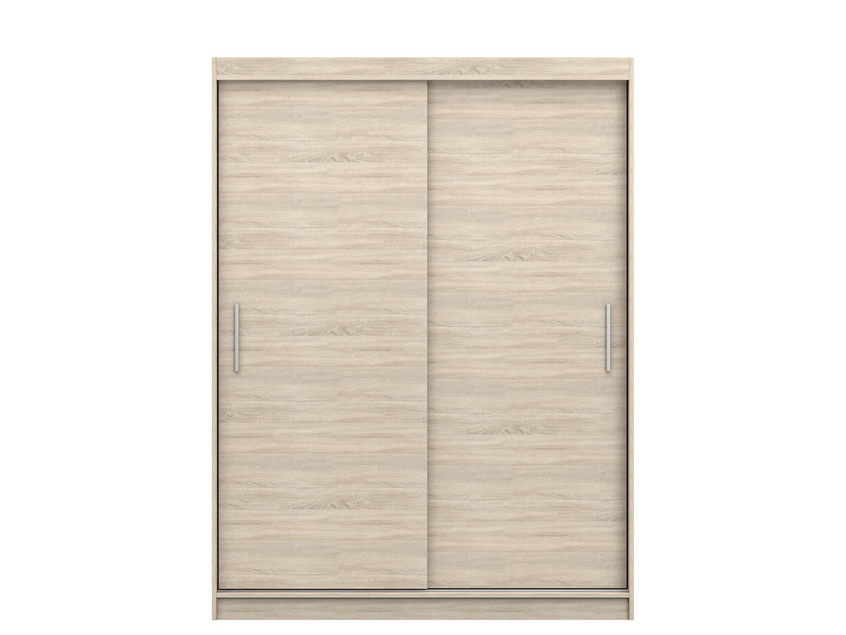 SCHIEBETÜRENSCHRANK -LARA 04 (Sonoma) - Sonoma Eiche, Holzwerkstoff/Metall (150/200/61cm) - Möblo