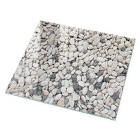 GLASPLATTE 80x60 cm – Steintextur - Braun, Glas (0.4/80/60cm) - ArtPrintCave