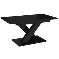 ESSTISCH Schwarz Hochglanz Ausziehbar 140 - 180 cm - Schwarz Hochglanz, Holzwerkstoff (140/80/75cm) - PROSPERO