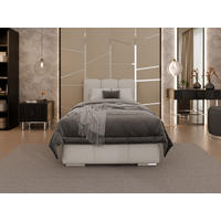 POLSTERBETT Zaira 90x200cm – Elegantes Polsterbett für modernen Wohnstil , ZONIERTE MULTI-TASCHEN-FEDERKERN (24cm), cappuccino - Cappuccino, Holz (90/200cm) - Homesy