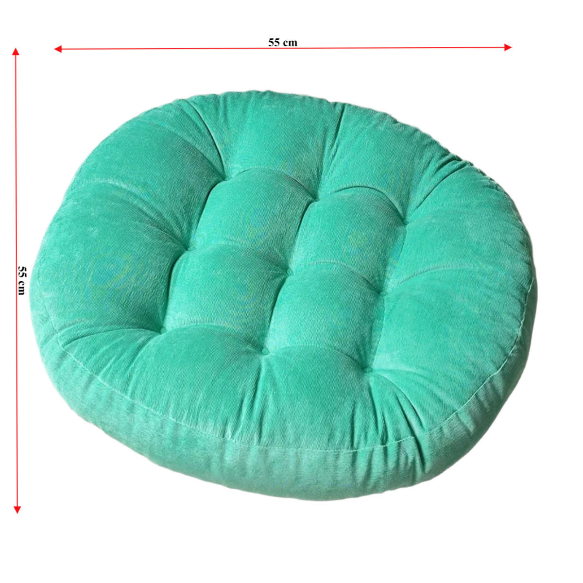 GARTENHOCKERAUFLAGE 55/55 cm - Blau, Textil (55/55cm) - Authentics