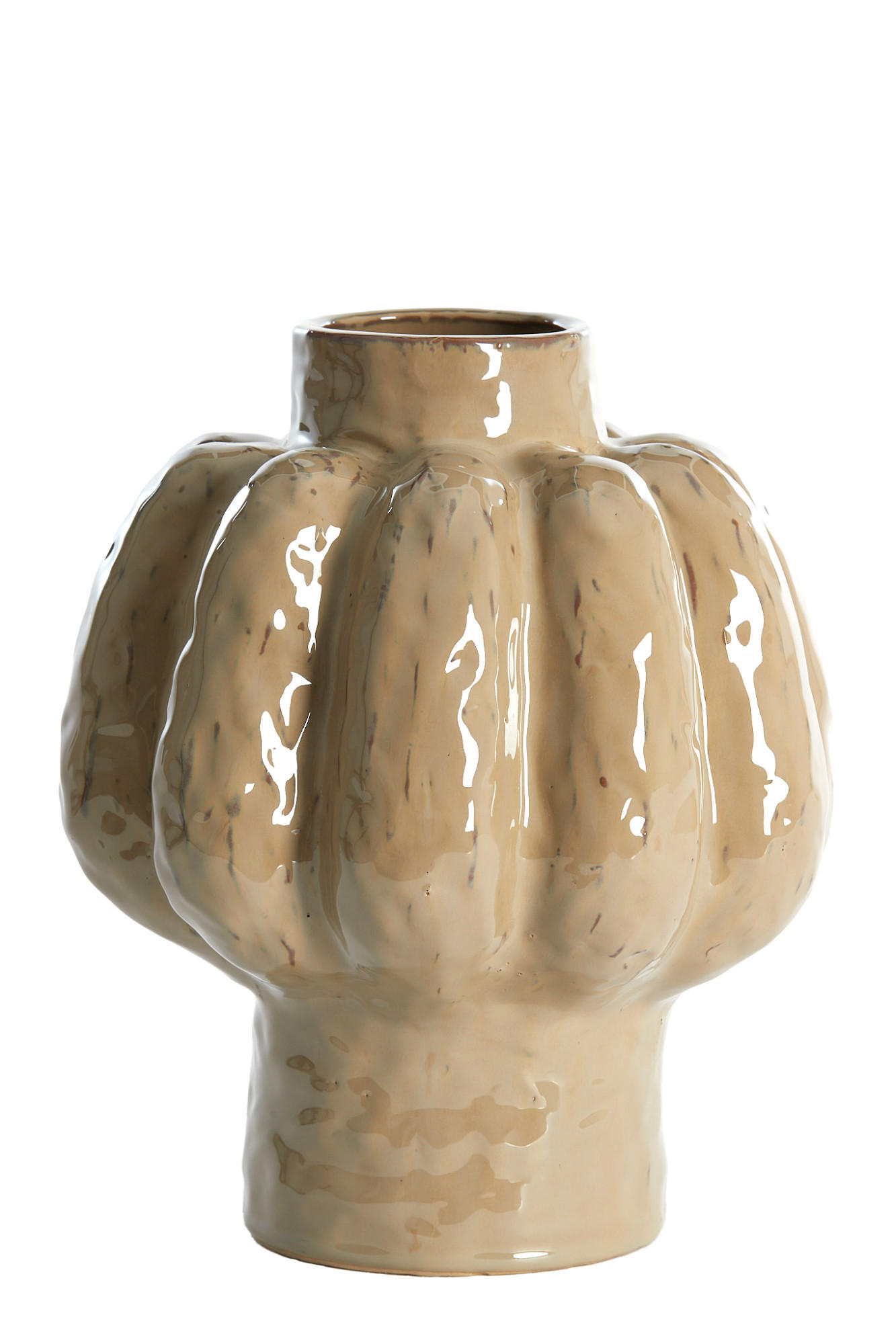 VASE Aliveri Braun Ø25/29 cm - Braun, Keramik (29cm) - Light & Living