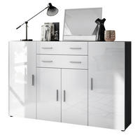 HIGHBOARD Aron Fronten in Weiß Hochglanz - Weiß Hochglanz, Holzwerkstoff (166.5/106.5/35cm) - Vladon