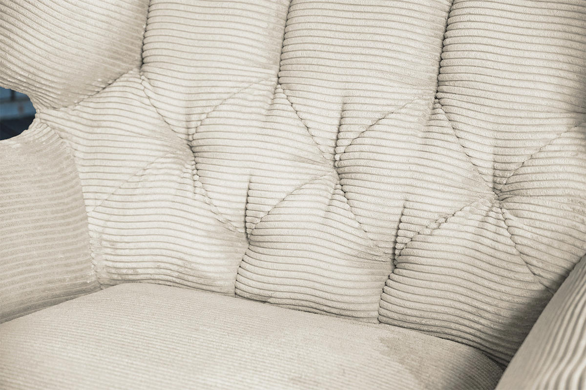 LONGSEAT CHAMRE Beige - Beige/Schwarz, Textil/Metall (130/95/160cm) - KAWOLA