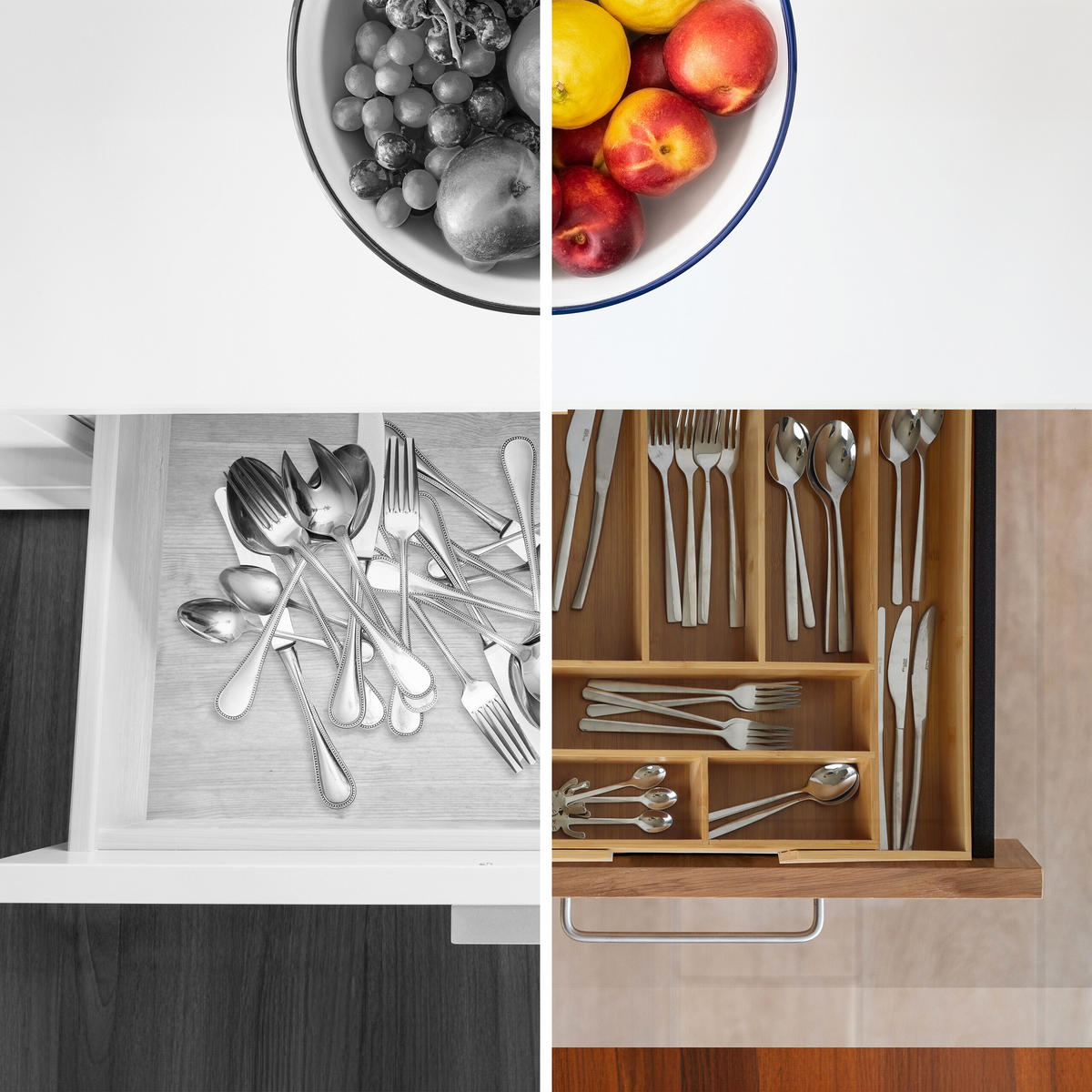 BESTECKKASTEN - Hellbraun, Holz/Holzwerkstoff (49.5/6.5/47.5cm) - Relaxdays