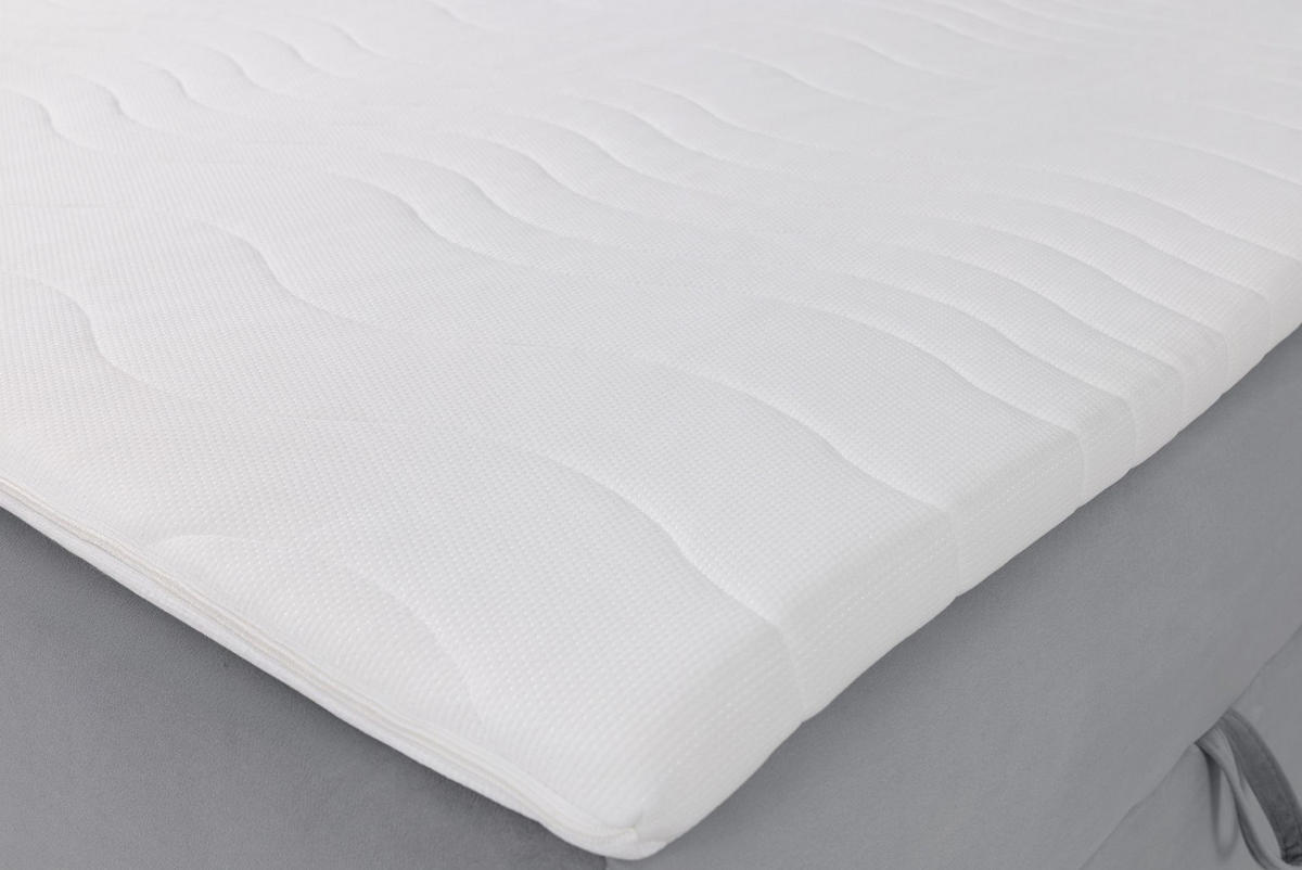 BOXBETT Daissy Grau Samt 140x200 cm - Grau, Textil (140/200cm) - Selsey