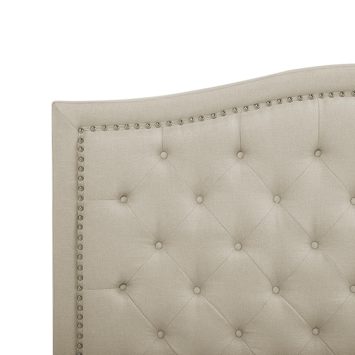 POLSTERBETT 180/200cm Beige Aurel - Beige, Textil (180/200cm) - Beliani