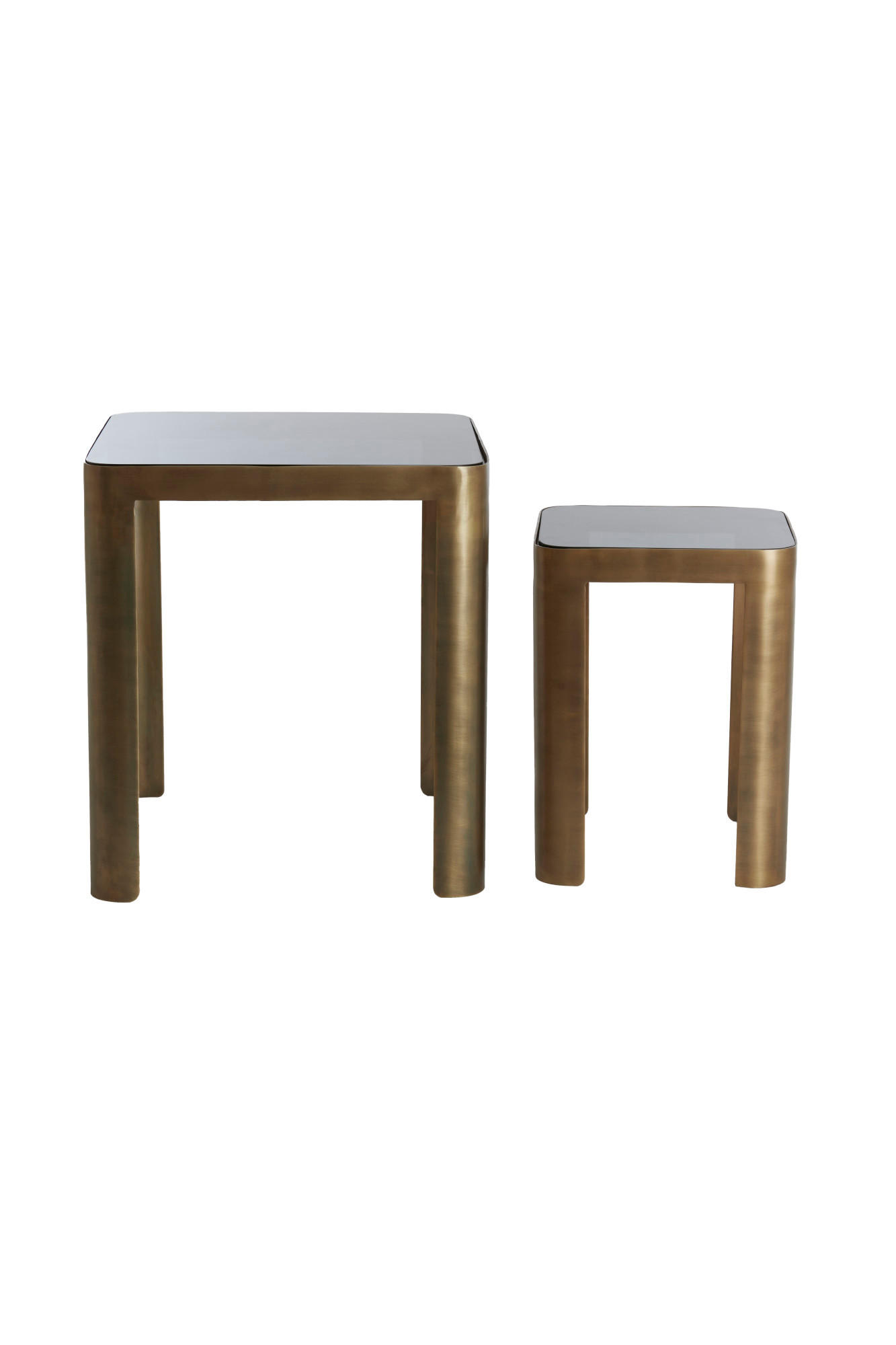 BEISTELLTISCH Oxe Bronze 45/45/50 cm 2er-Set - Bronzefarben, Metall (45/45/50cm) - Light & Living