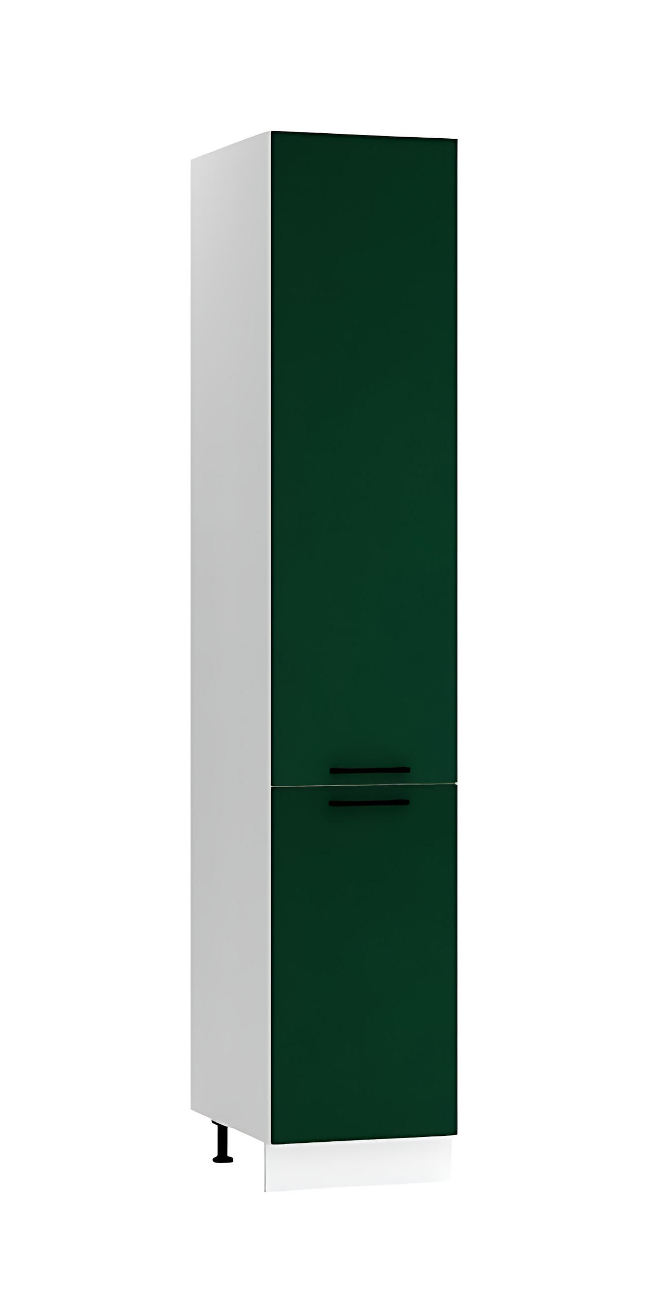 HOCHSCHRANK D40SŁ P/L – Morvex – Praktische Aufbewahrungseinheit – Dunkelgrün - Grün, Holzwerkstoff/Metall (40/213.3/56cm) - ROYAL24_MARKT