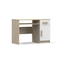 KINDERSCHREIBTISCH INGE 08 110/75/50 cm Weiß+Sonoma/Sonoma - Weiß/Sonoma Eiche, Holzwerkstoff (110/75/50cm) - Deine Möbel 24