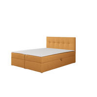 BOXBETT Toronto 180x200 Bonell-Matratze H3 und Topper - Silberfarben/Orange, Holz/Holzwerkstoff (180/200cm) - Ravio