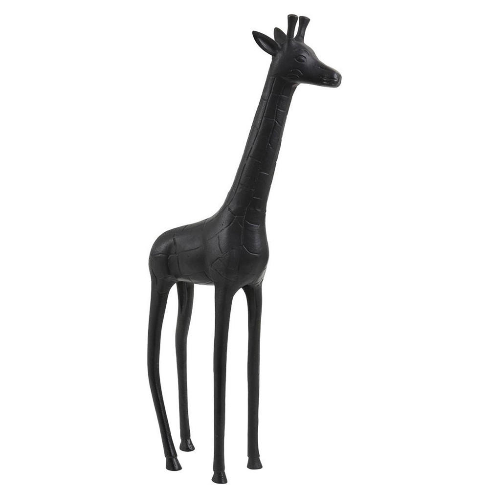 ORNAMENT GIRAFFE 18x7,5x37 cm, Metall, Schwarz - Schwarz, Metall (7.5/37/18cm) - Light & Living