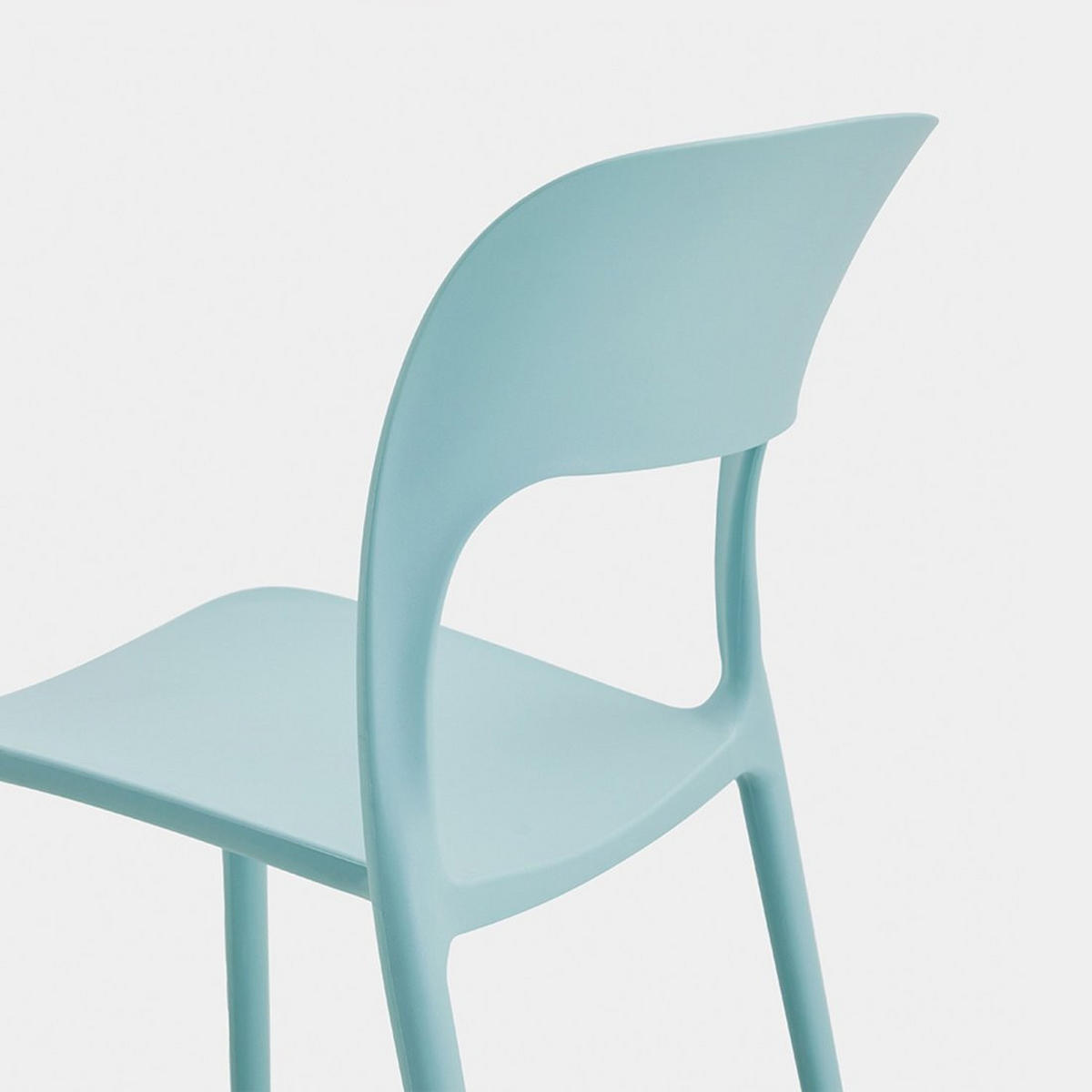 STUHL FÜR DRAUSSEN Klint Grün 46 cm x 83 cm - Grün, Kunststoff (46/83/58cm) - Klast Home