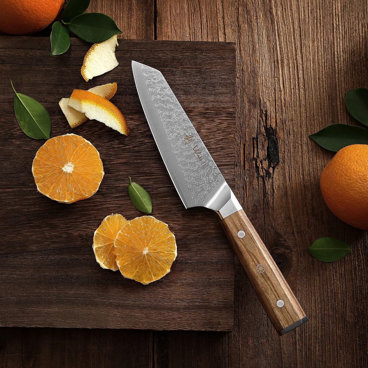 KIRITSUKEMESSER 15 cm - Braun, Metall (29cm) - Wakoli