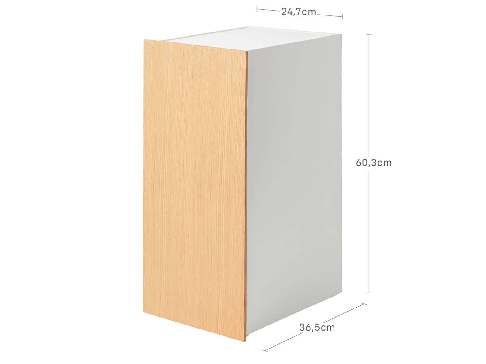SPIELEKONSOLEN-SCHRANK Tower weiß 24/60/36 cm - Weiß, Metall (36/60/24cm) - Yamazaki