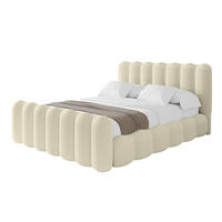 POLSTERBETT mit Bettkasten, Fußteil und Lattenrost, Bett mit Matratze H3/H4 - SORA-Z 120x200 Beige - Taupe, Holzwerkstoff/Textil (120/200cm) - ALTDECOR