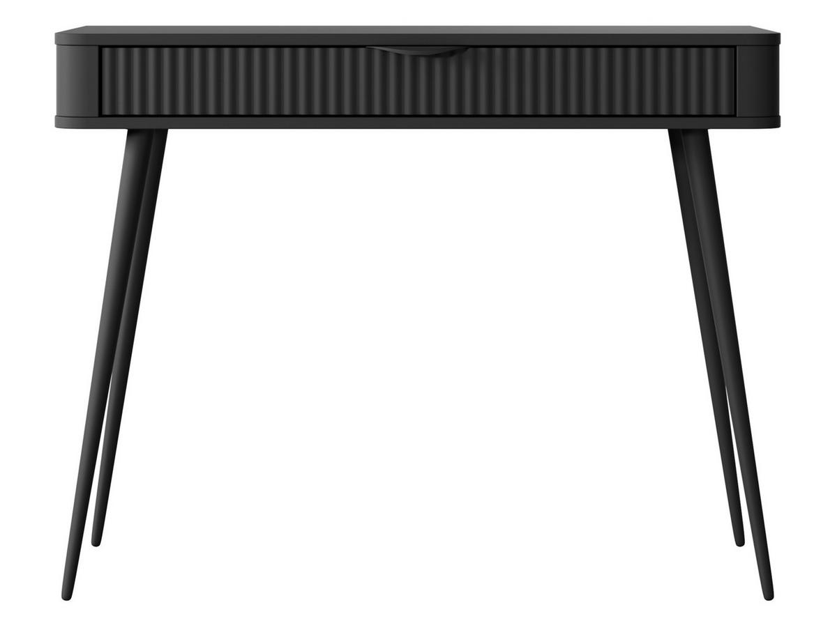 SCHMINKTISCH Lante - Dunkelgrau/Schwarz, Holzwerkstoff/Metall (38/101/78cm) - MIRJAN24