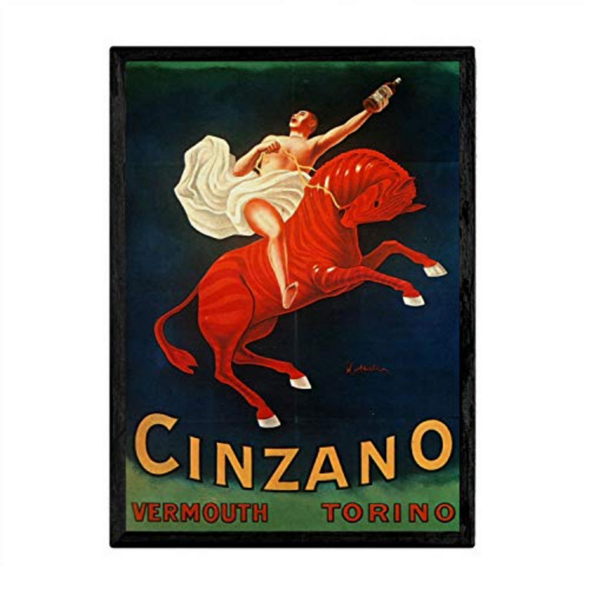 POSTER Cinzano Vintage A4 Rahmenlos - Klar, Papier (29.7/5/21cm) - Nacnic