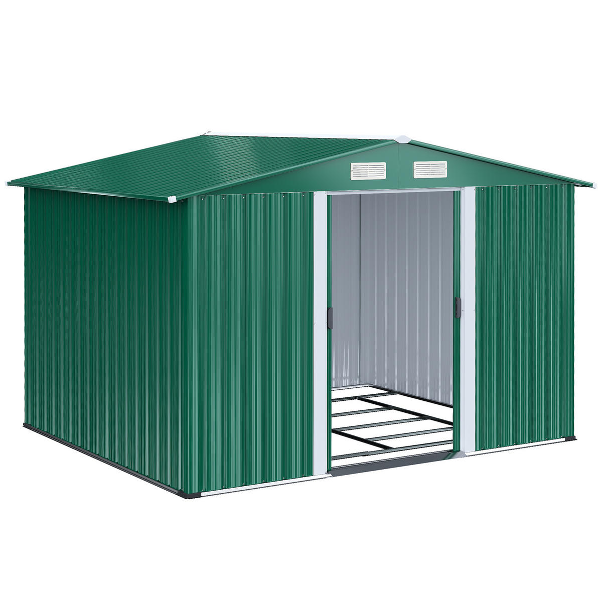 GARTENHAUS Grun 1 Stück - Grün, Kunststoff/Metall (206/178/258cm) - GiPP