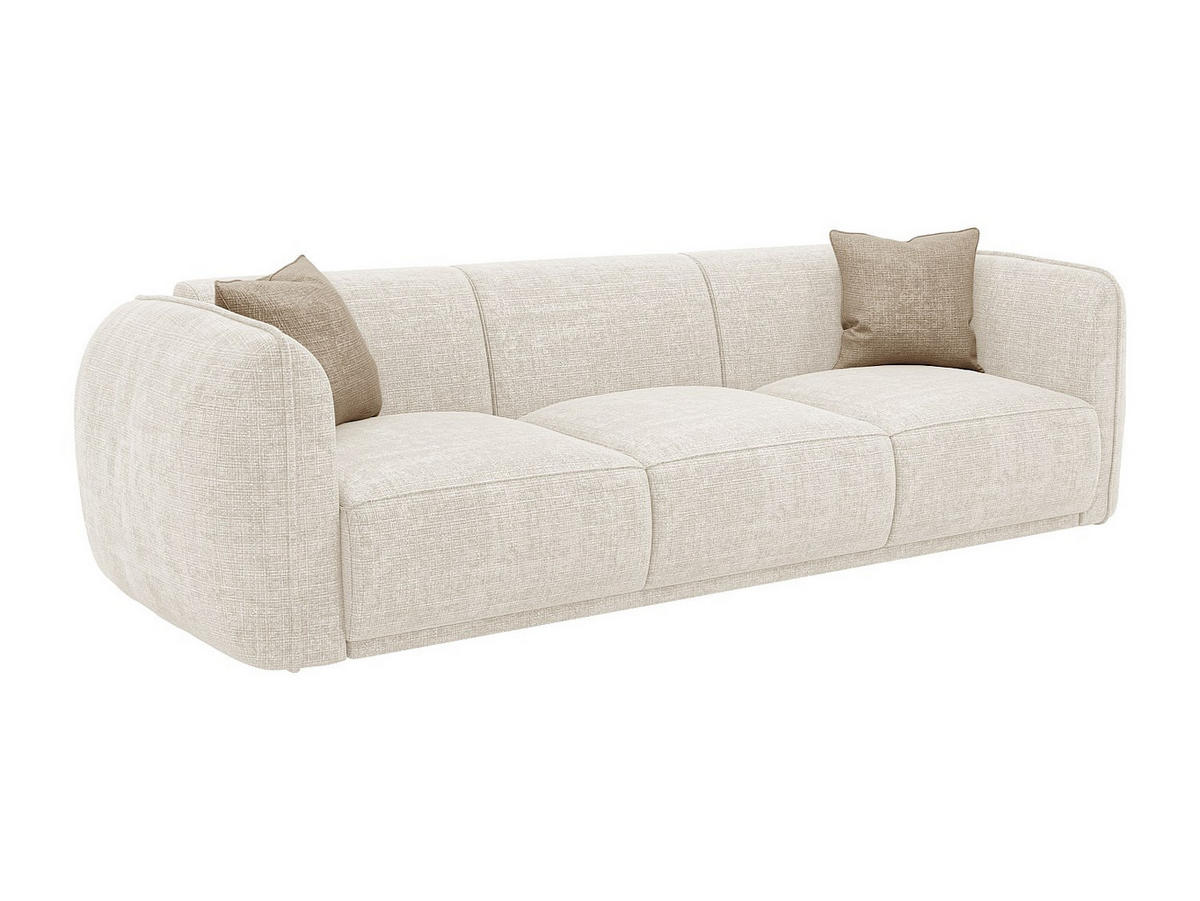 SOFA ohne Schlafmöglichkeit - 3 Personen - Stoff - Beige - Beige, Textil (235/80/90cm) - Vente-Unique